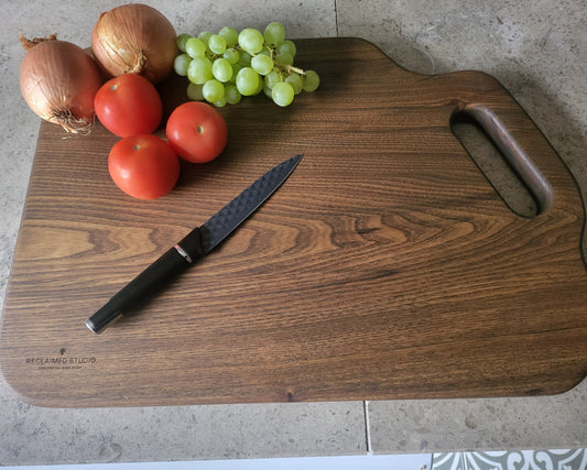 Chopping Board - Hand Crafted - Elm - Large - "Saxon-2"