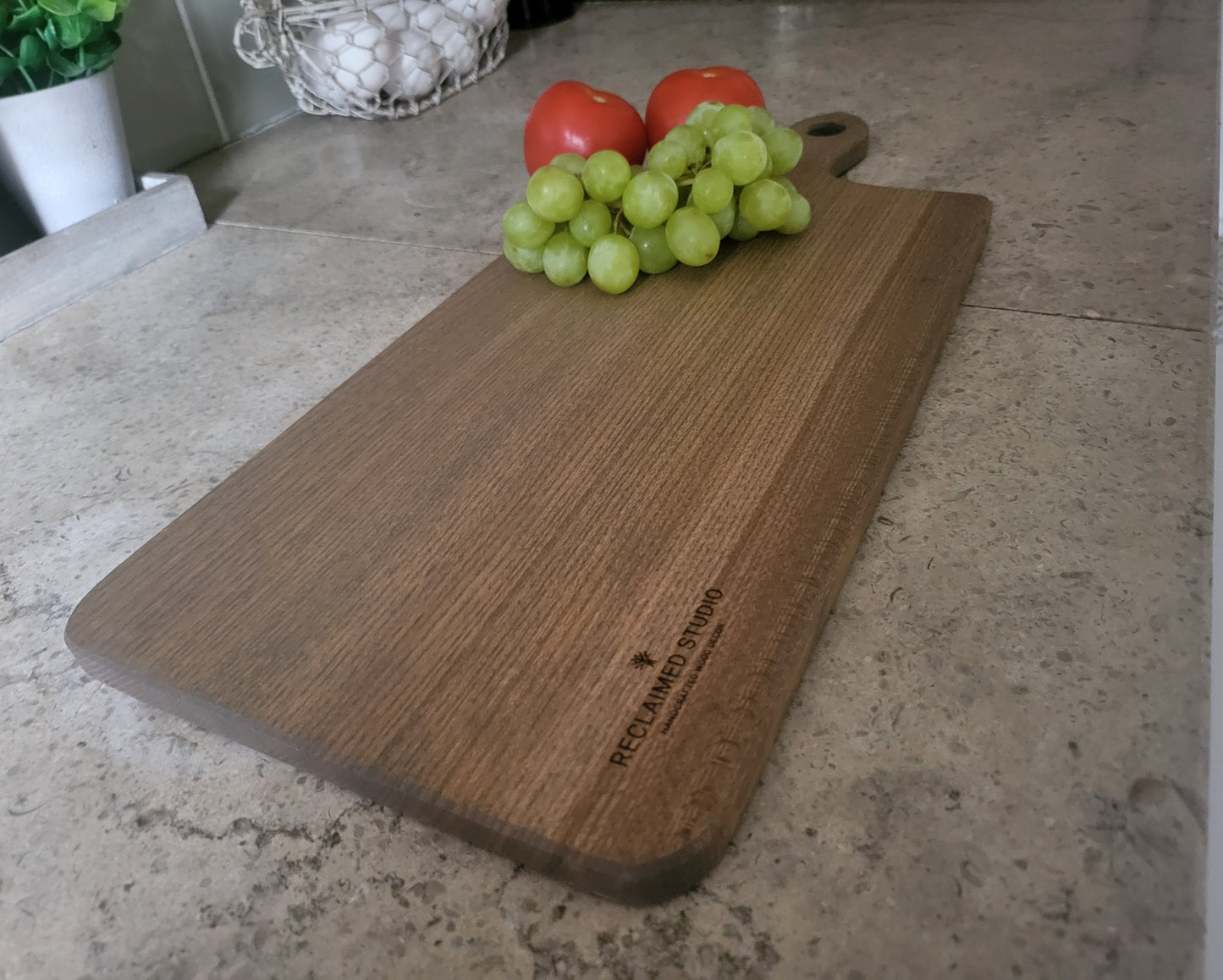 Serving Board - Hand Crafted - Elm- Medium Tan