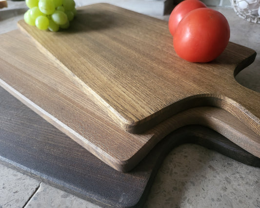 Serving Board - Hand Crafted - Elm- Dark Tan