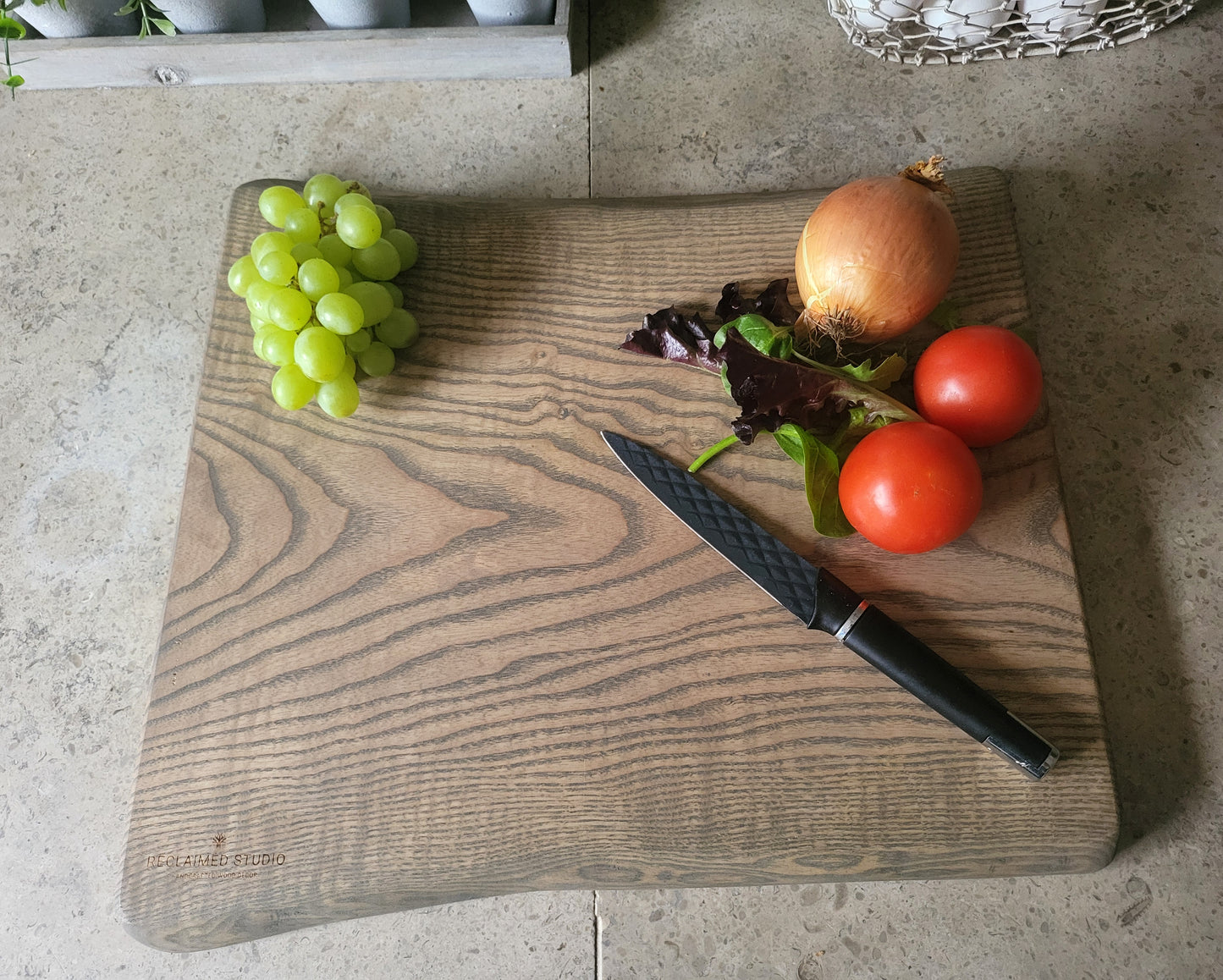 Chopping Board - Hand Crafted - Ash - Small - "Harold-4"
