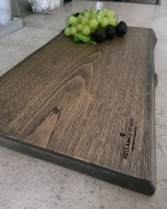 Chopping Board - Hand Crafted - Dark Ash - Small - "Harold-5"