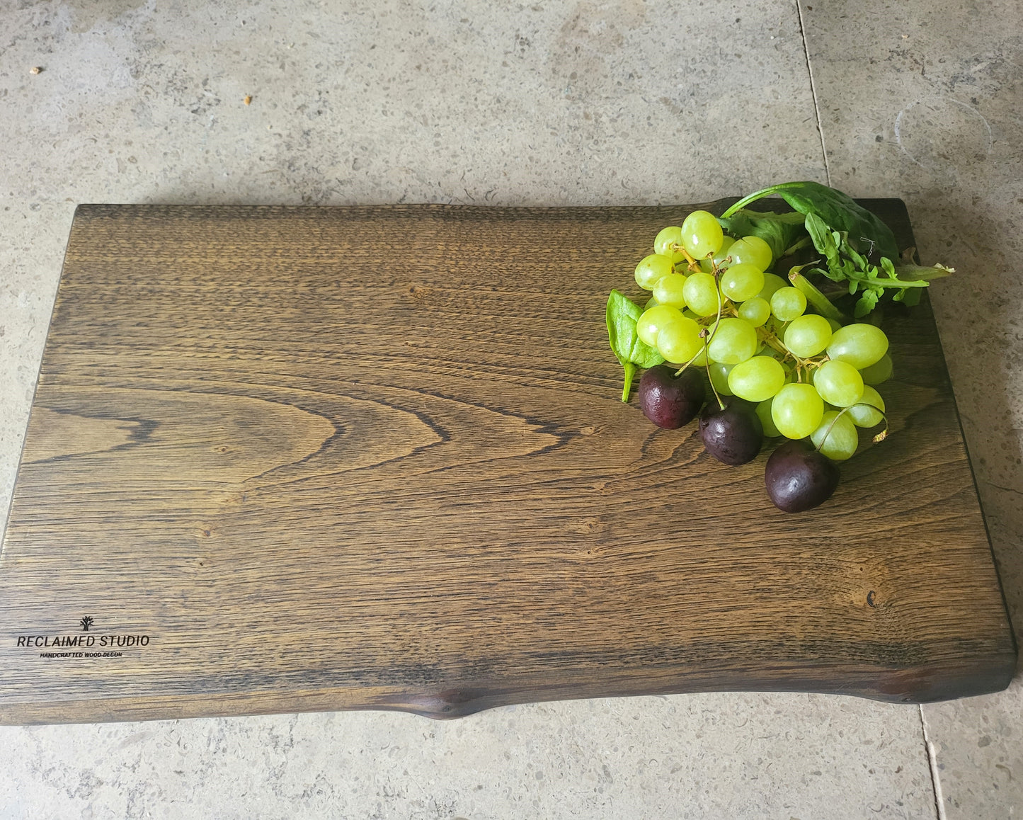 Chopping Board - Hand Crafted - Dark Ash - Small - "Harold-5"