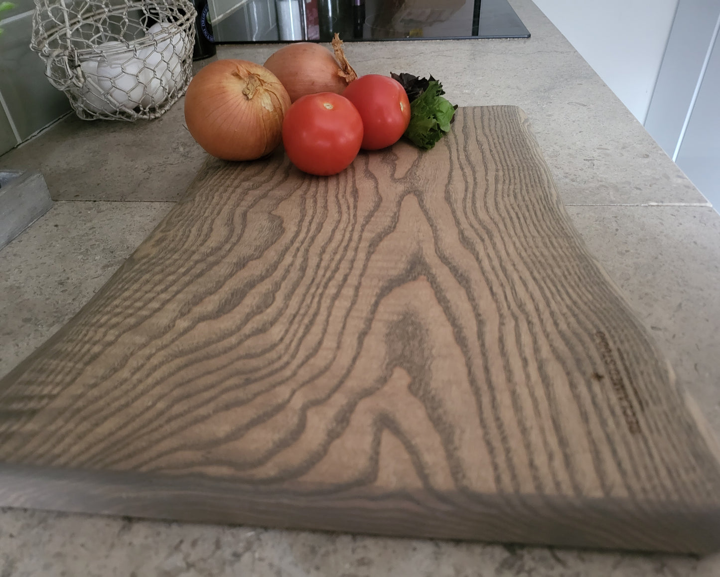Chopping Board - Hand Crafted - Ash - Medium - "Harold-3"