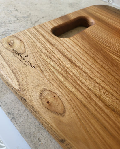 Chopping Board - Hand Crafted - Elm - Extra Large - "Saxon-1"