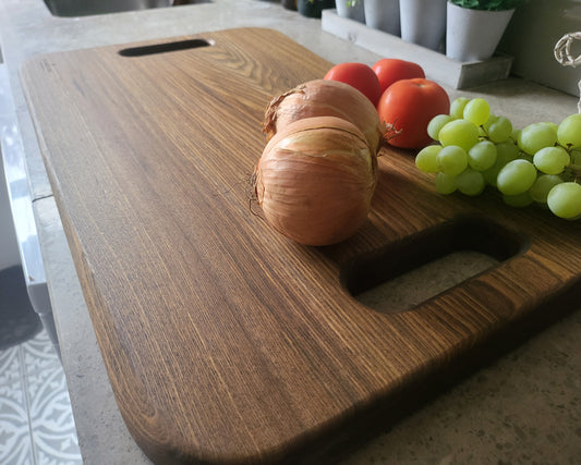 Chopping Board - Hand Crafted - Elm - Extra Large - "Saxon-1"