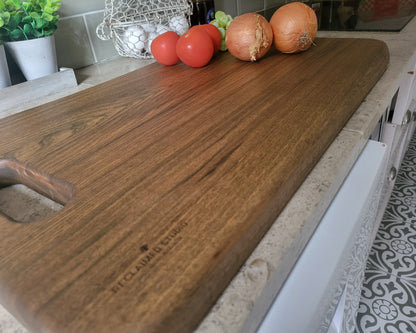 Chopping Board - Hand Crafted - Elm - Extra Large - "Saxon-1"