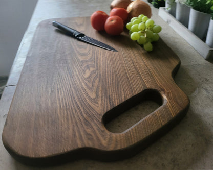 Chopping Board - Hand Crafted - Elm - Large - "Saxon-2"