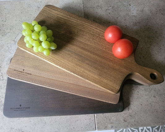 Serving Board - Hand Crafted - Elm- Dark Tan