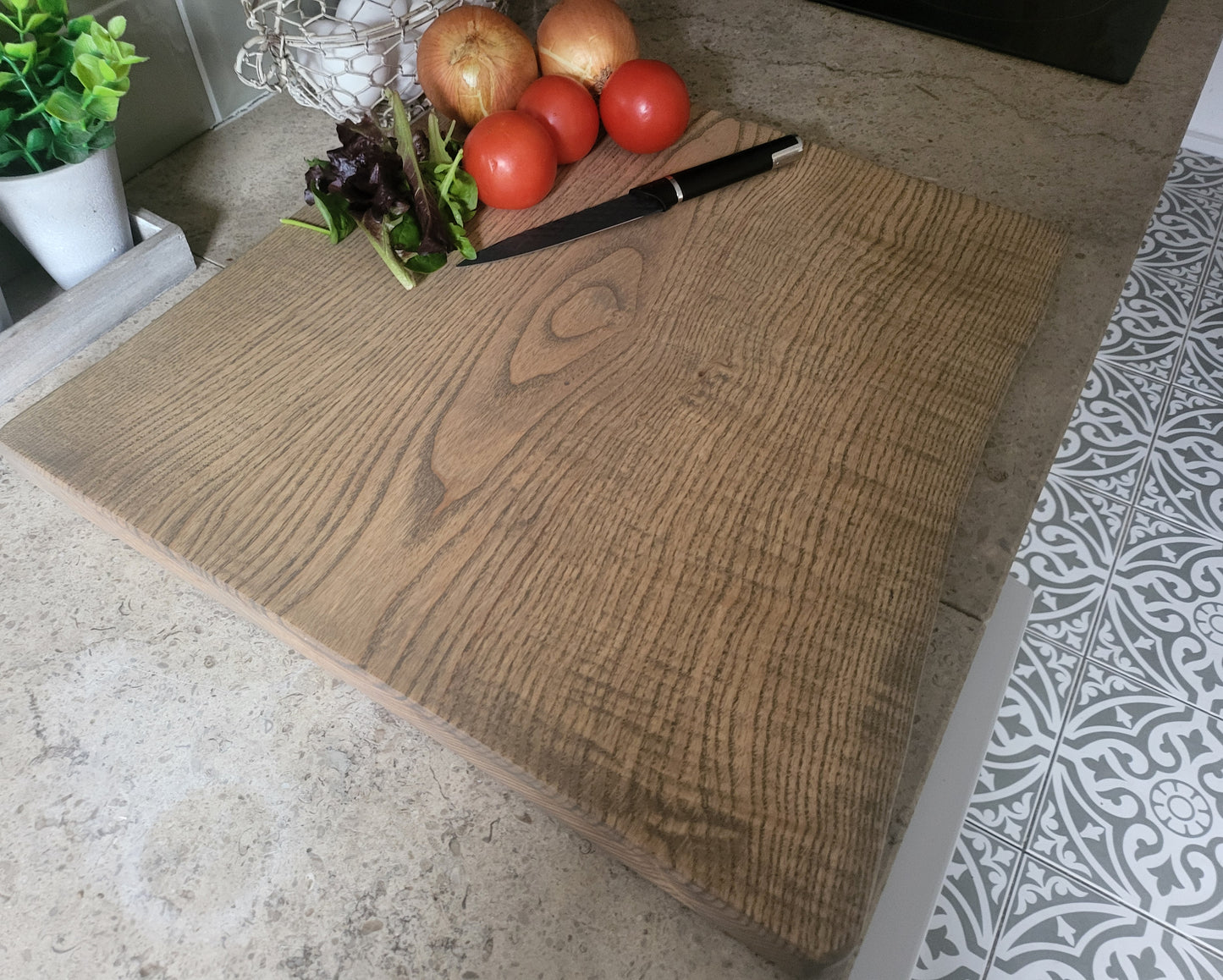 Chopping Board - Hand Crafted - Ash - Extra Large - "Harold-1"