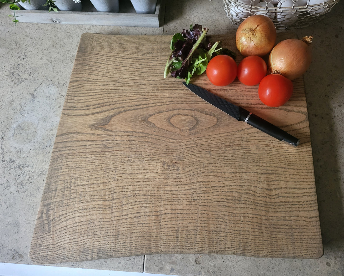Chopping Board - Hand Crafted - Ash - Large - "Harold-2"