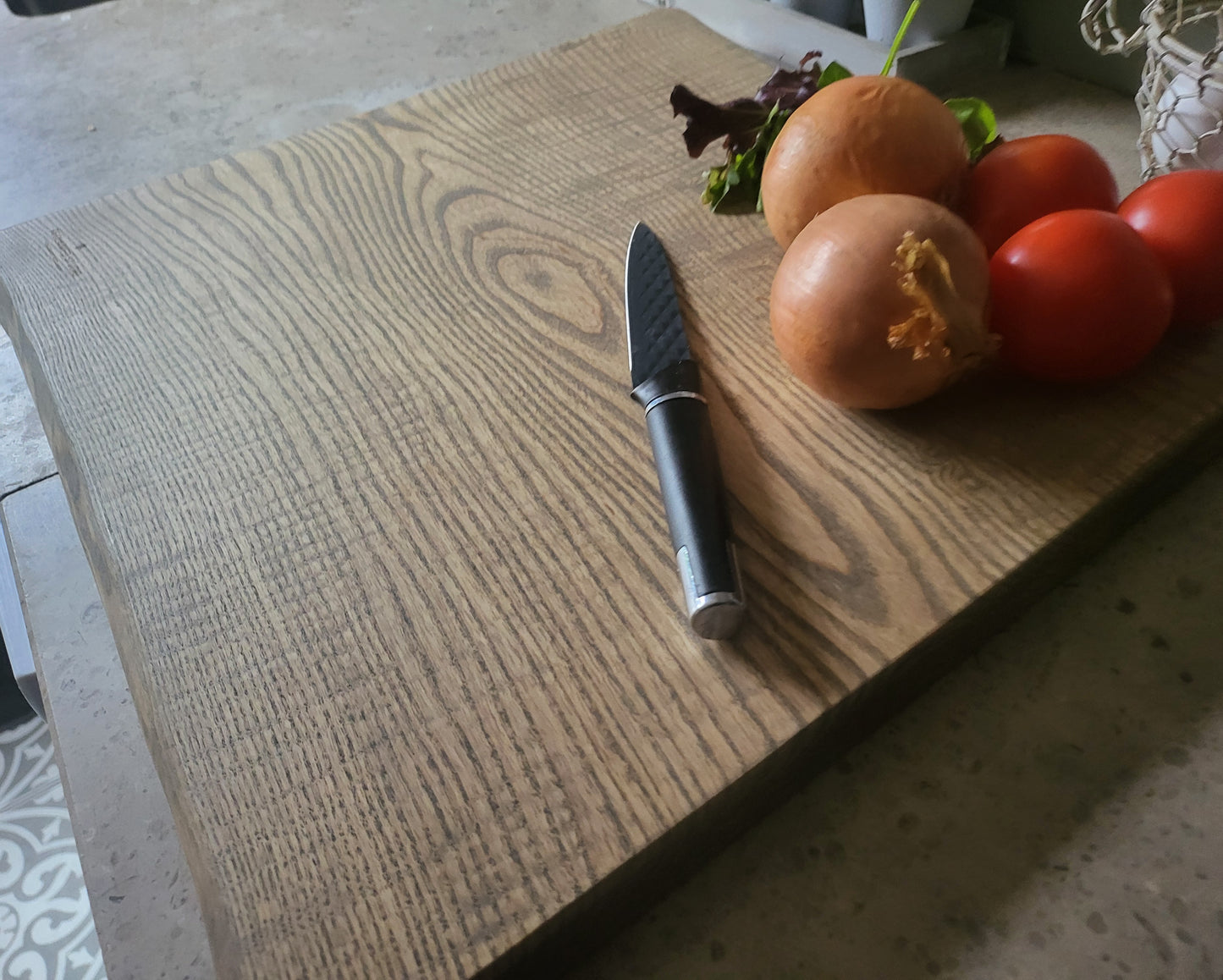 Chopping Board - Hand Crafted - Ash - Large - "Harold-2"