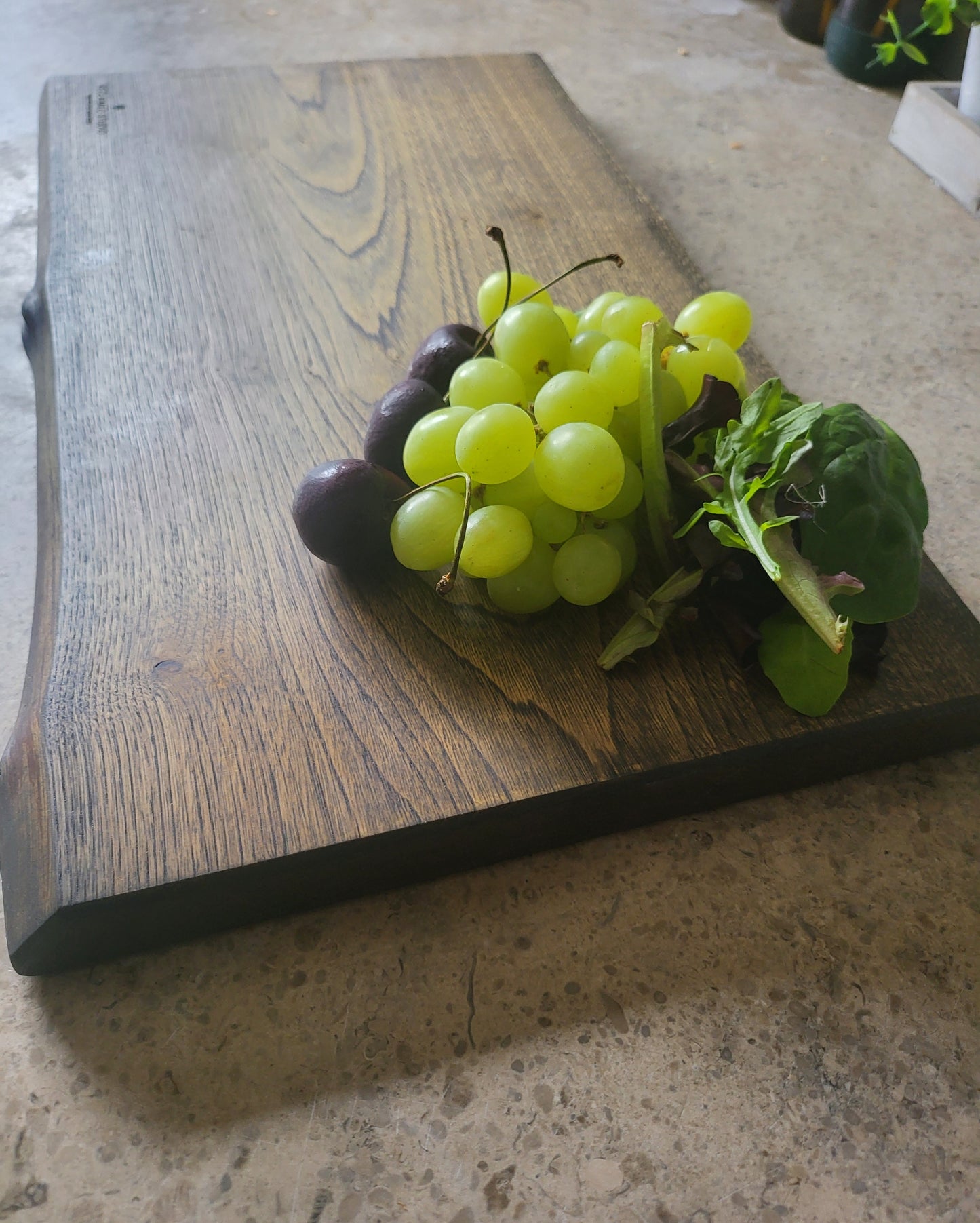 Chopping Board - Hand Crafted - Dark Ash - Small - "Harold-5"